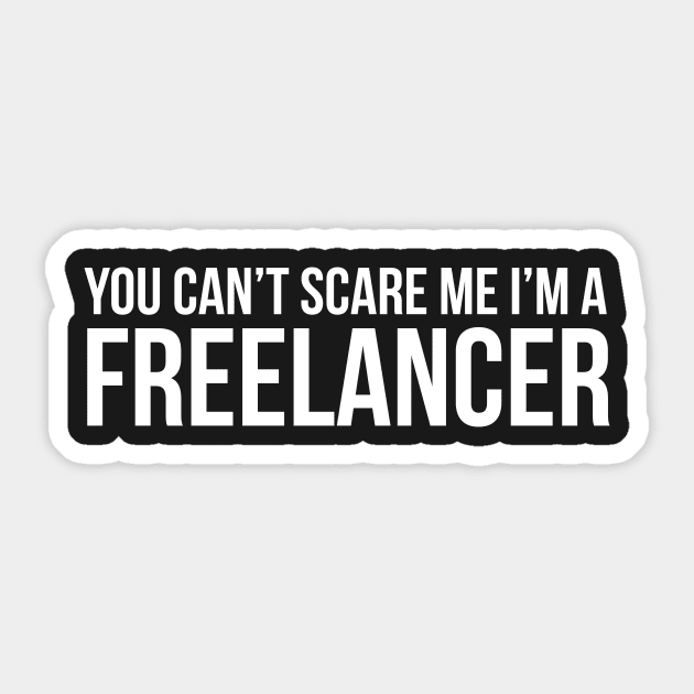 Halloween You Cant Scare Me Im A Freelancer Sticker by RedYolk